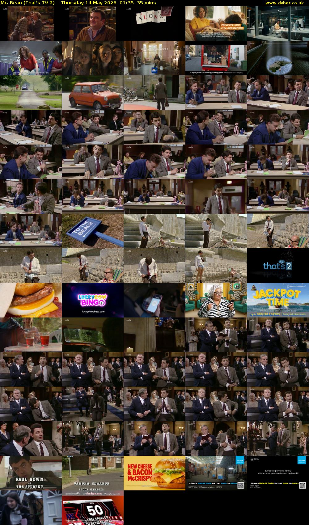 Mr. Bean (That's TV 2) Thursday 14 May 2026 01:35 - 02:10