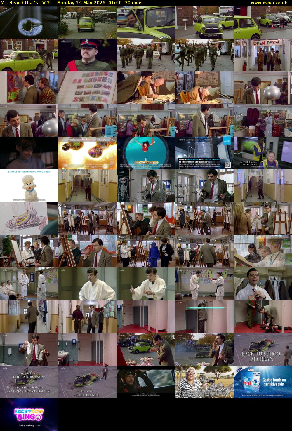 Mr. Bean (That's TV 2) Sunday 24 May 2026 01:40 - 02:10