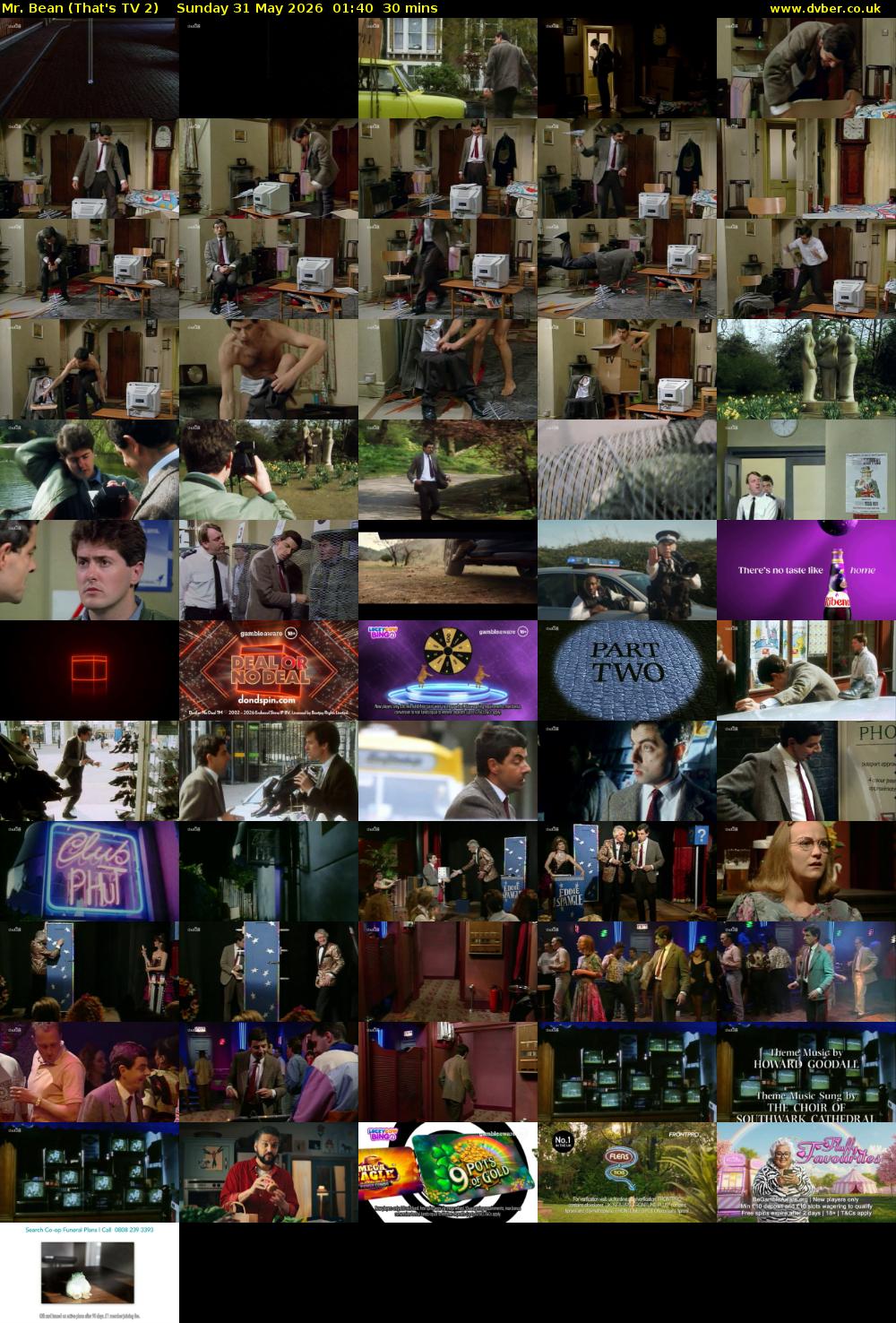 Mr. Bean (That's TV 2) Sunday 31 May 2026 01:40 - 02:10