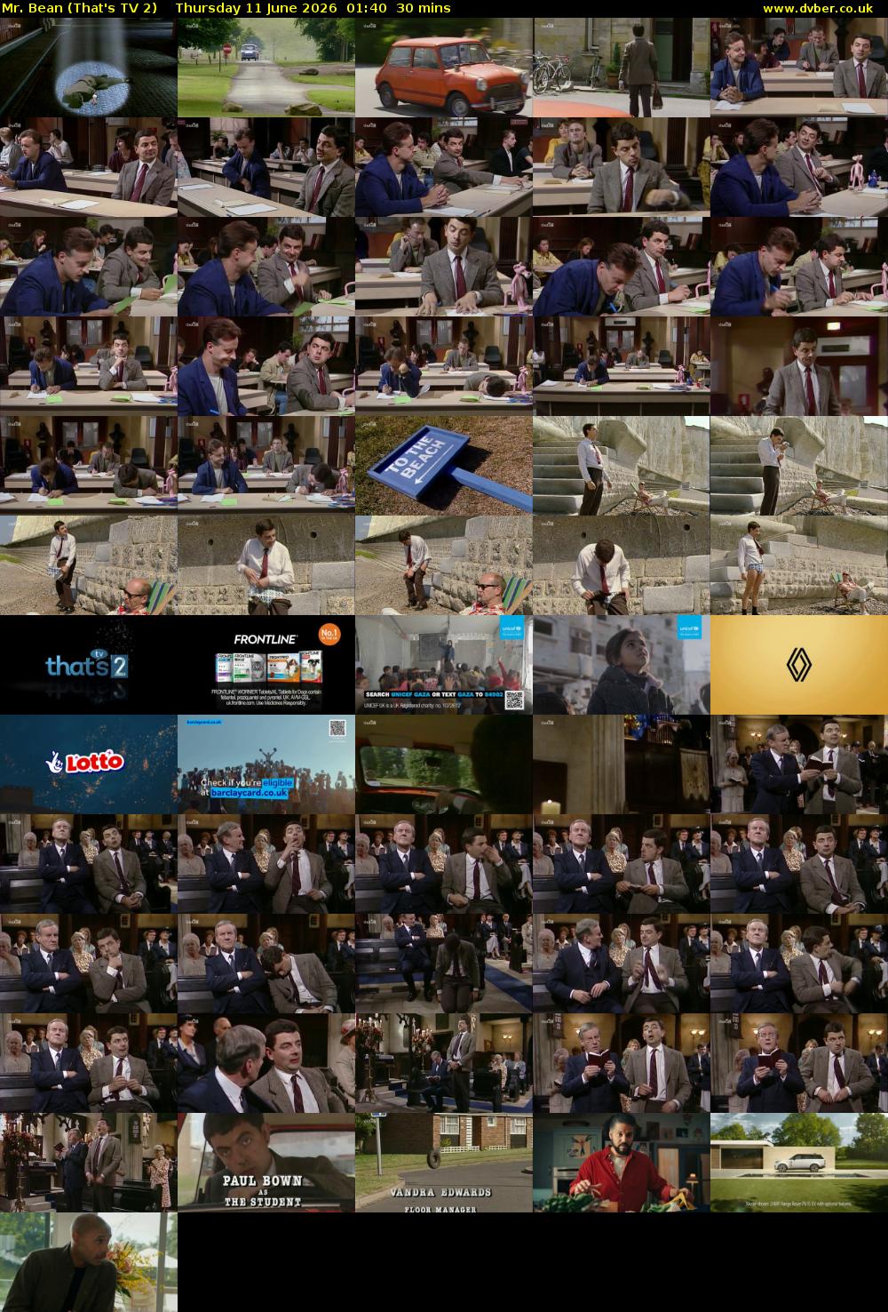 Mr. Bean (That's TV 2) Thursday 11 June 2026 01:40 - 02:10