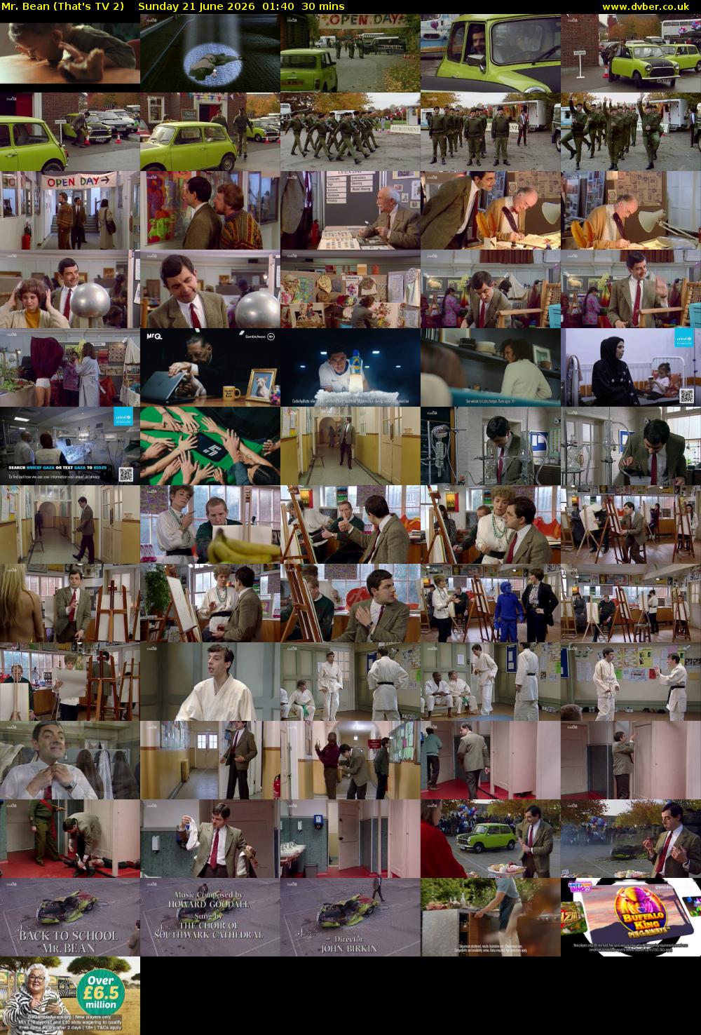 Mr. Bean (That's TV 2) Sunday 21 June 2026 01:40 - 02:10