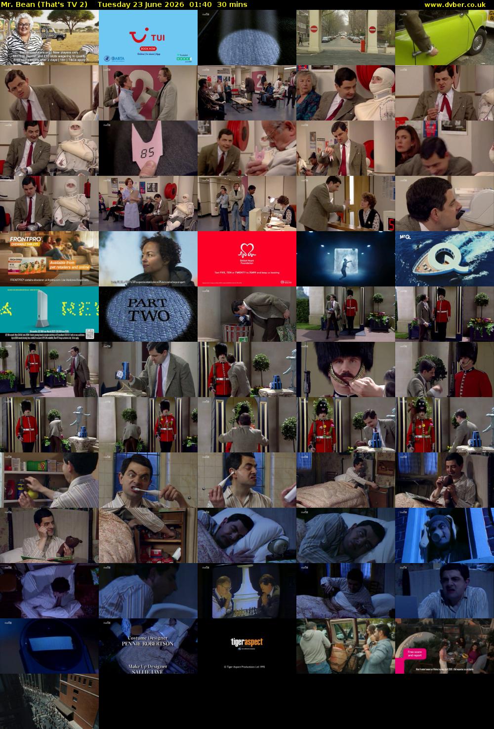 Mr. Bean (That's TV 2) Tuesday 23 June 2026 01:40 - 02:10