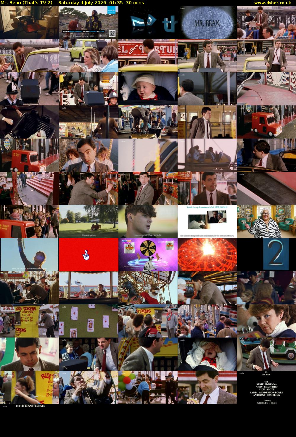 Mr. Bean (That's TV 2) Saturday 4 July 2026 01:35 - 02:05
