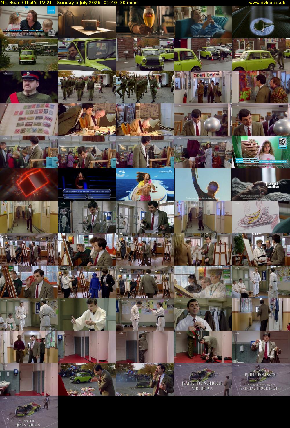 Mr. Bean (That's TV 2) Sunday 5 July 2026 01:40 - 02:10
