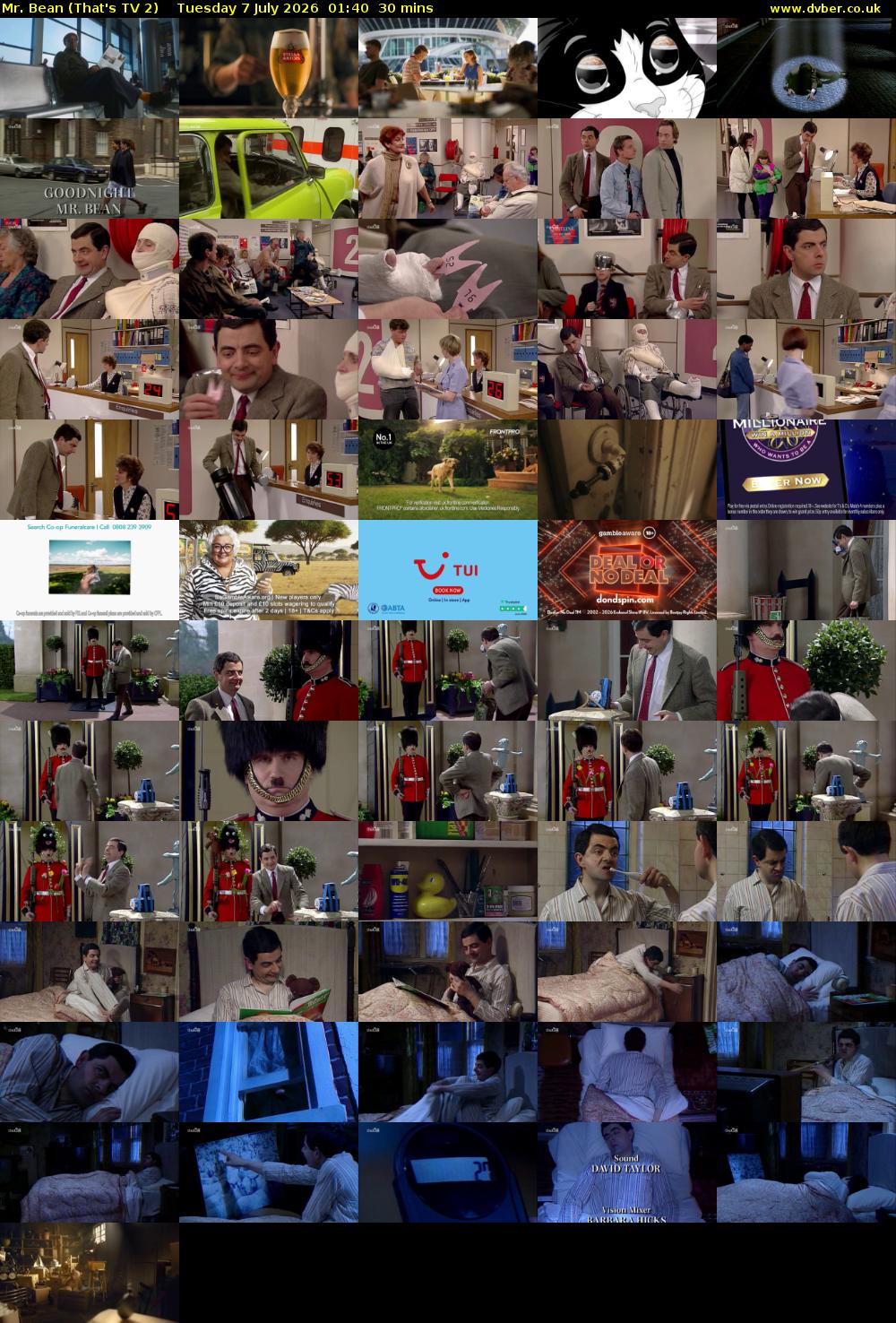 Mr. Bean (That's TV 2) Tuesday 7 July 2026 01:40 - 02:10