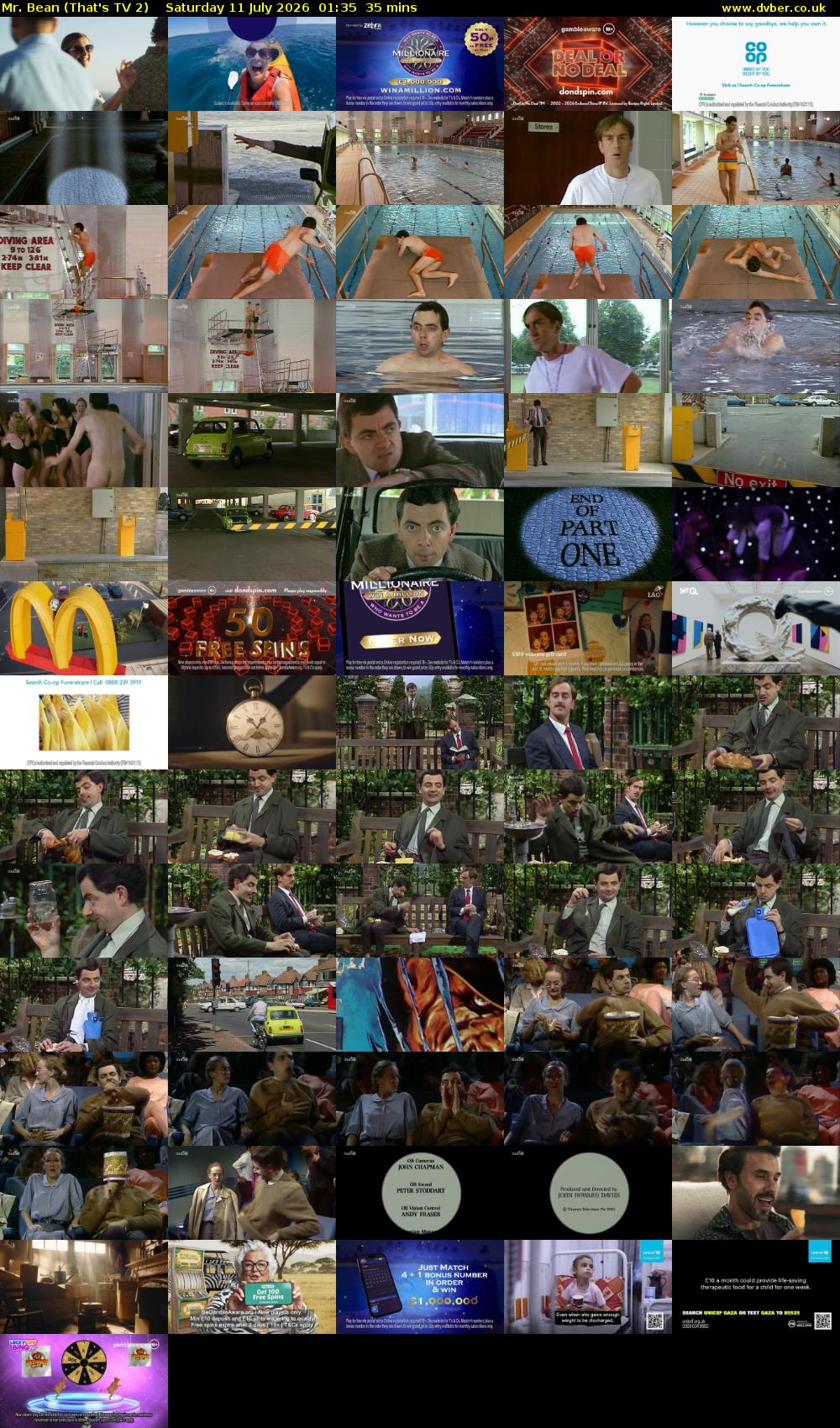 Mr. Bean (That's TV 2) Saturday 11 July 2026 01:35 - 02:10