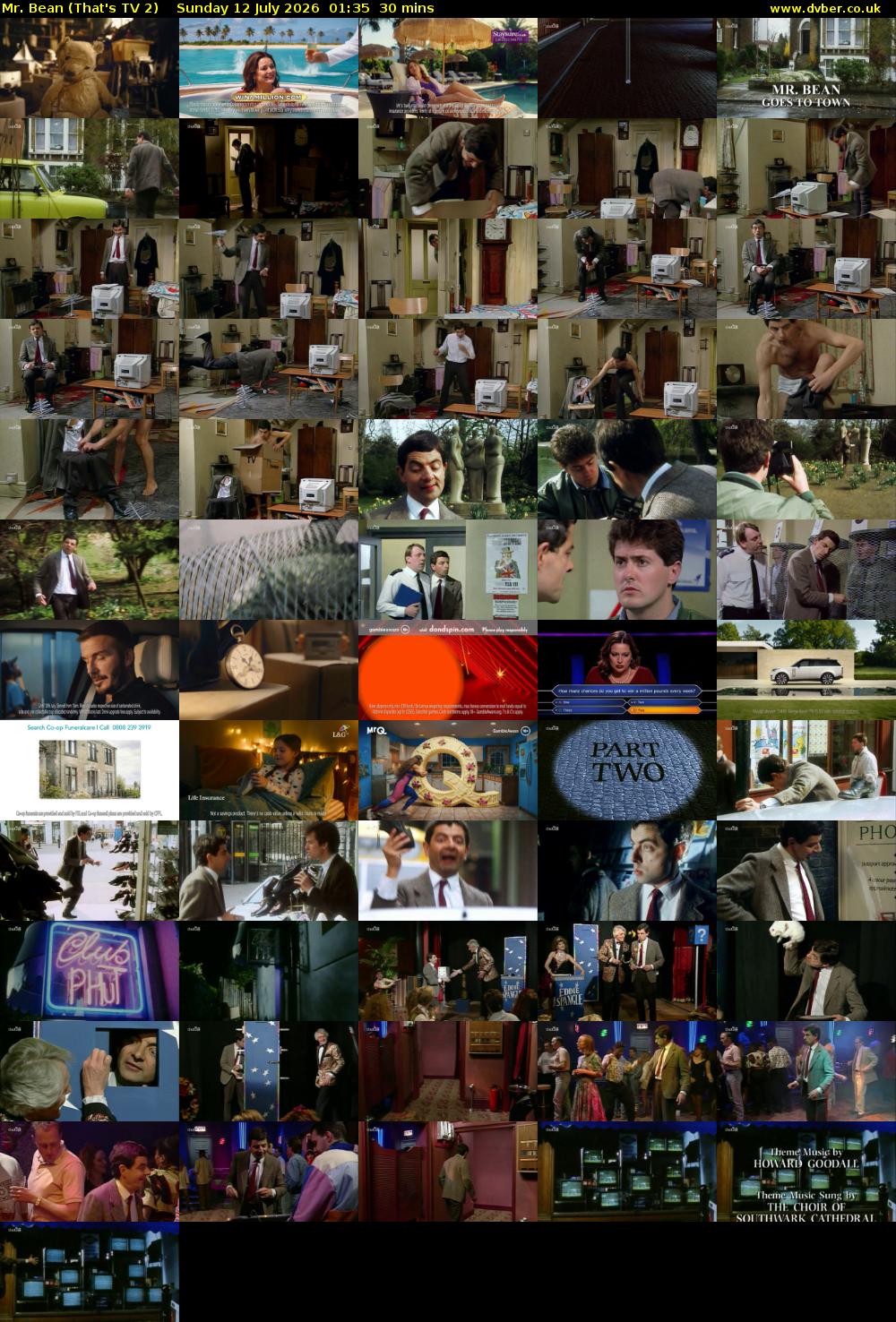 Mr. Bean (That's TV 2) Sunday 12 July 2026 01:35 - 02:05