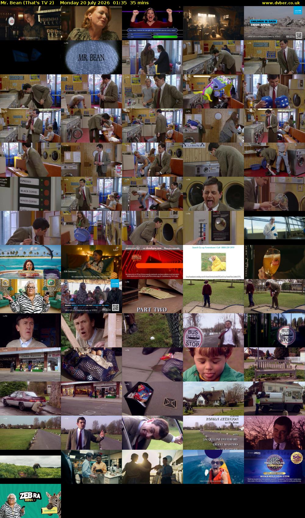 Mr. Bean (That's TV 2) Monday 20 July 2026 01:35 - 02:10