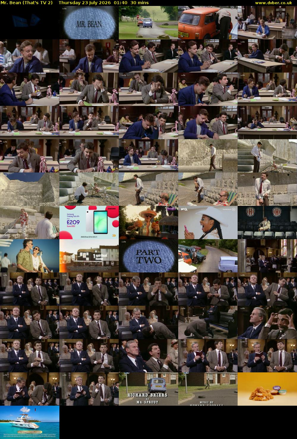 Mr. Bean (That's TV 2) Thursday 23 July 2026 01:40 - 02:10