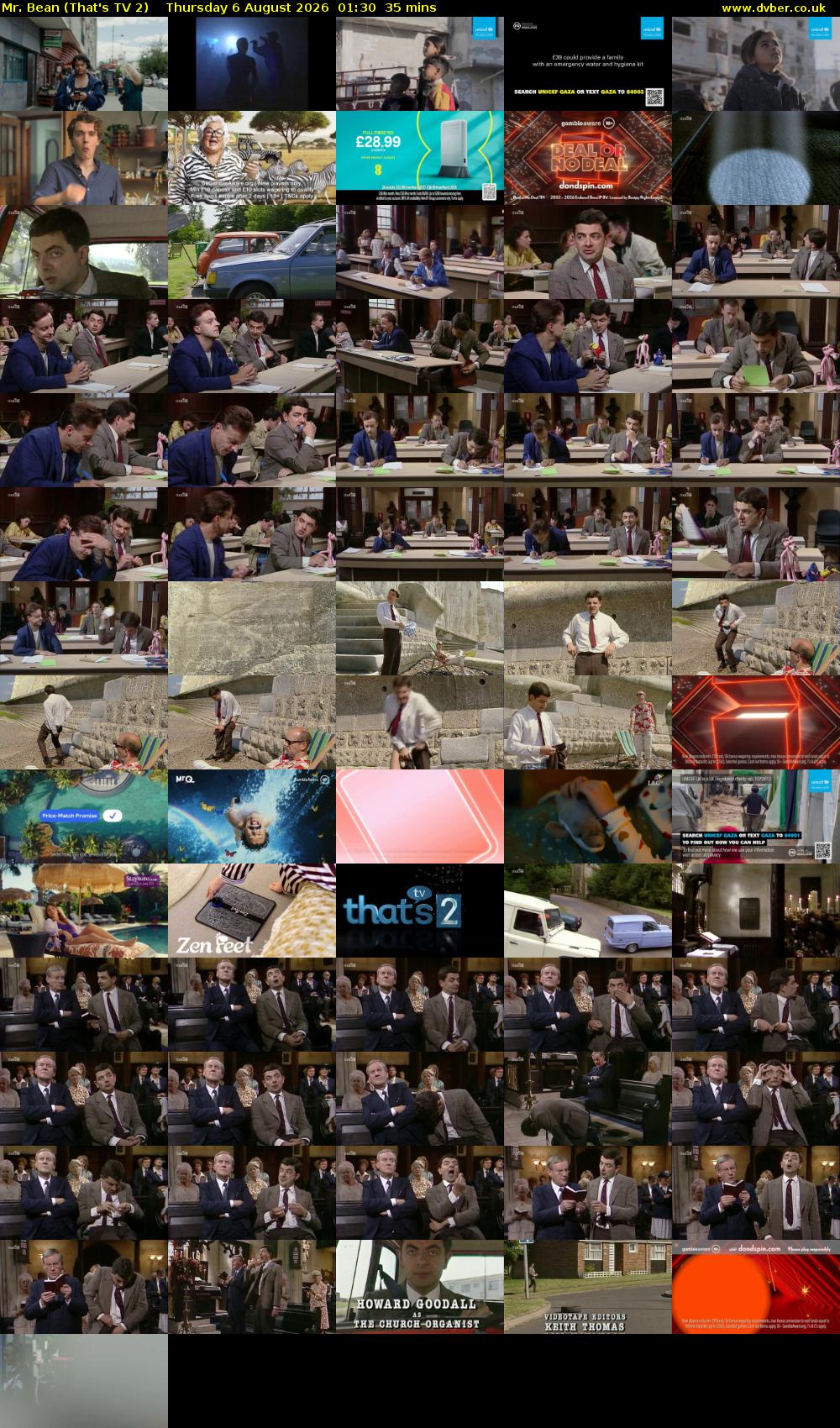 Mr. Bean (That's TV 2) Thursday 6 August 2026 01:30 - 02:05