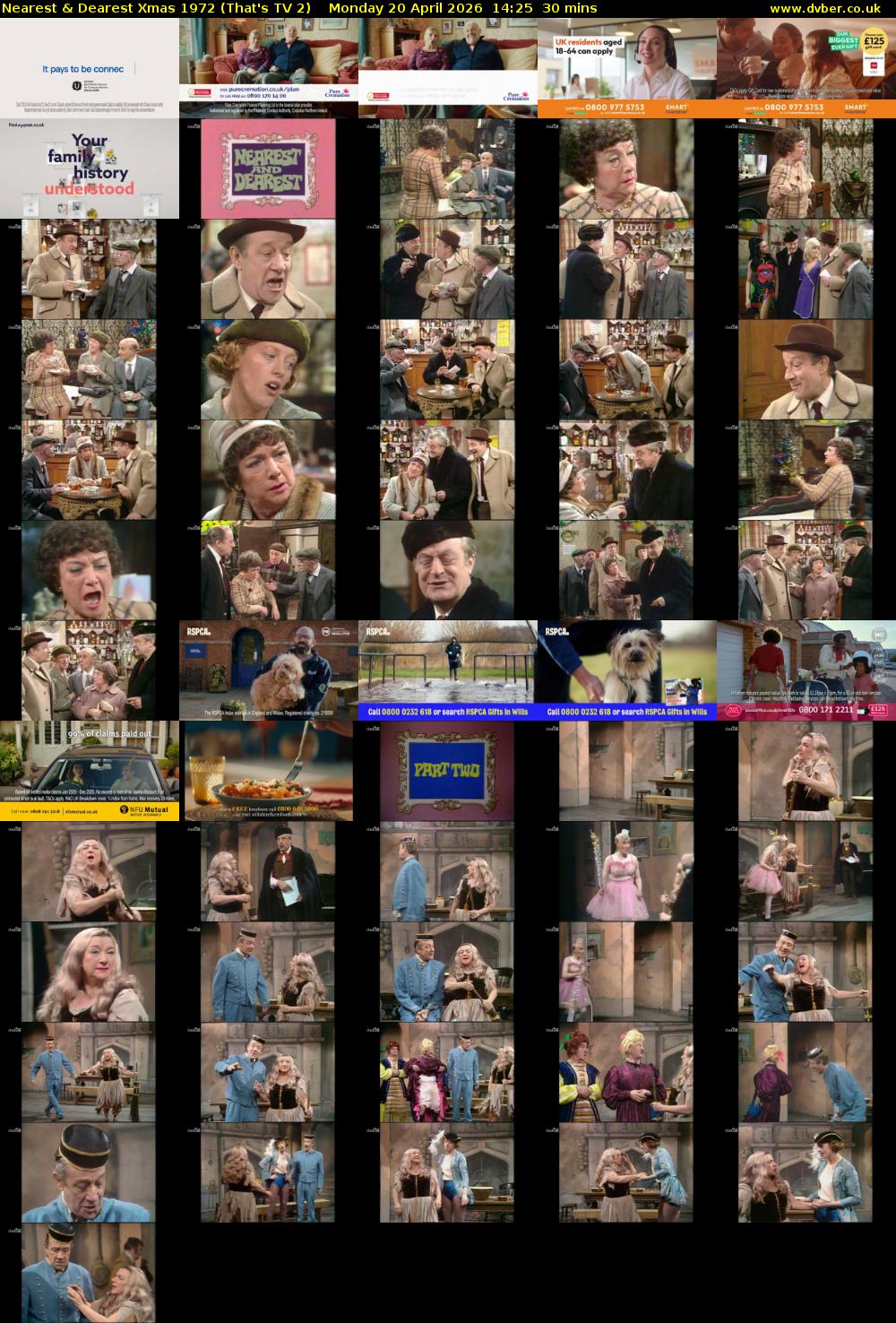 Nearest & Dearest Xmas 1972 (That's TV 2) Monday 20 April 2026 14:25 - 14:55