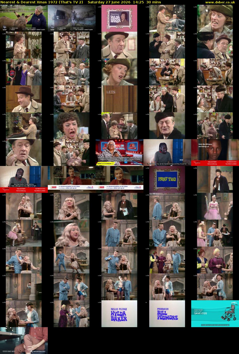 Nearest & Dearest Xmas 1972 (That's TV 2) Saturday 27 June 2026 14:25 - 14:55