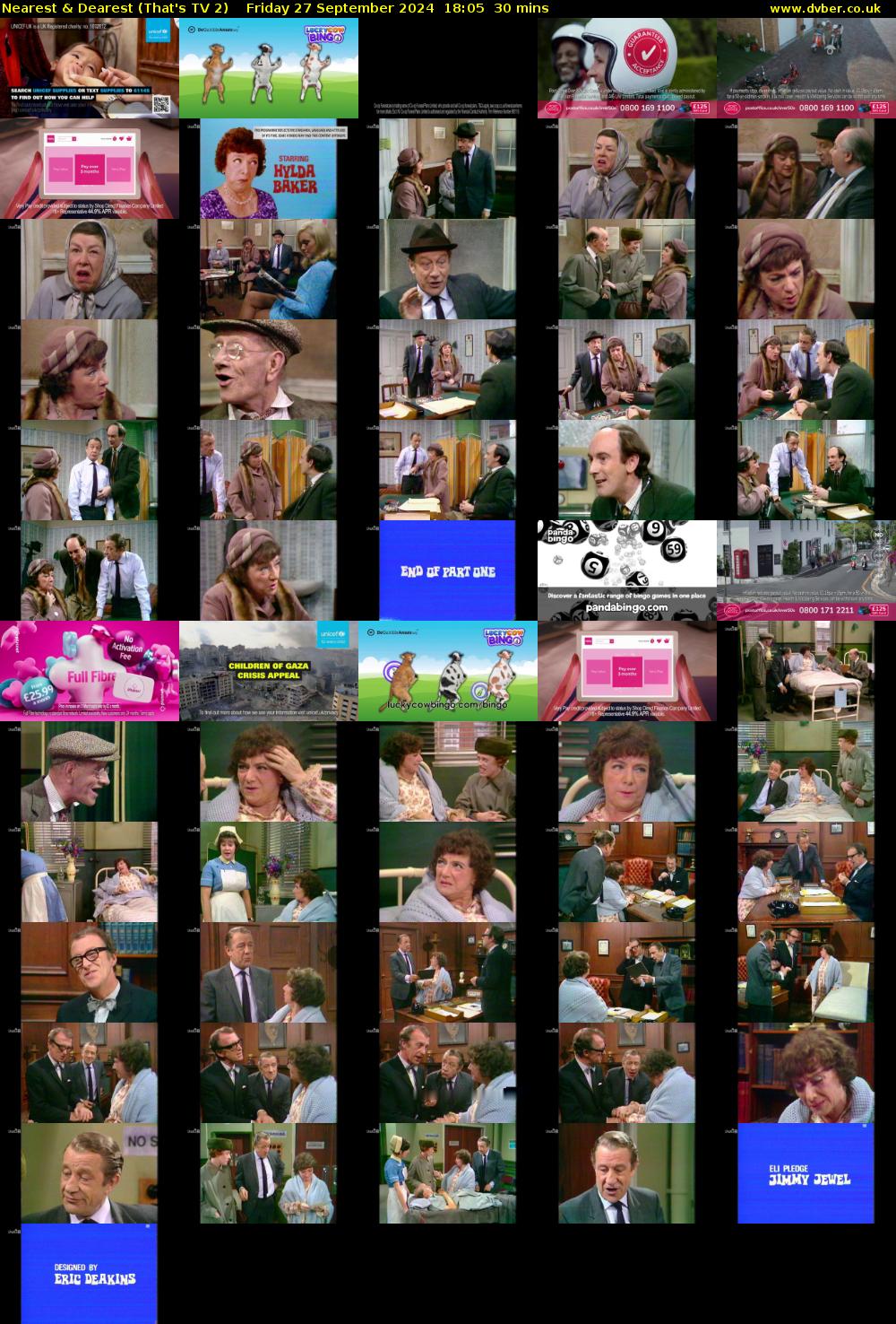 Nearest & Dearest (That's TV 2) Friday 27 September 2024 18:05 - 18:35