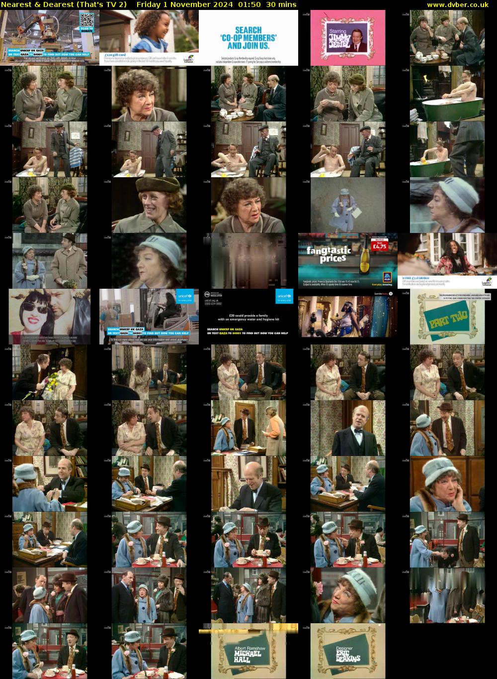 Nearest & Dearest (That's TV 2) Friday 1 November 2024 01:50 - 02:20