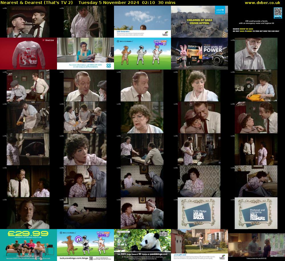 Nearest & Dearest (That's TV 2) Tuesday 5 November 2024 02:10 - 02:40