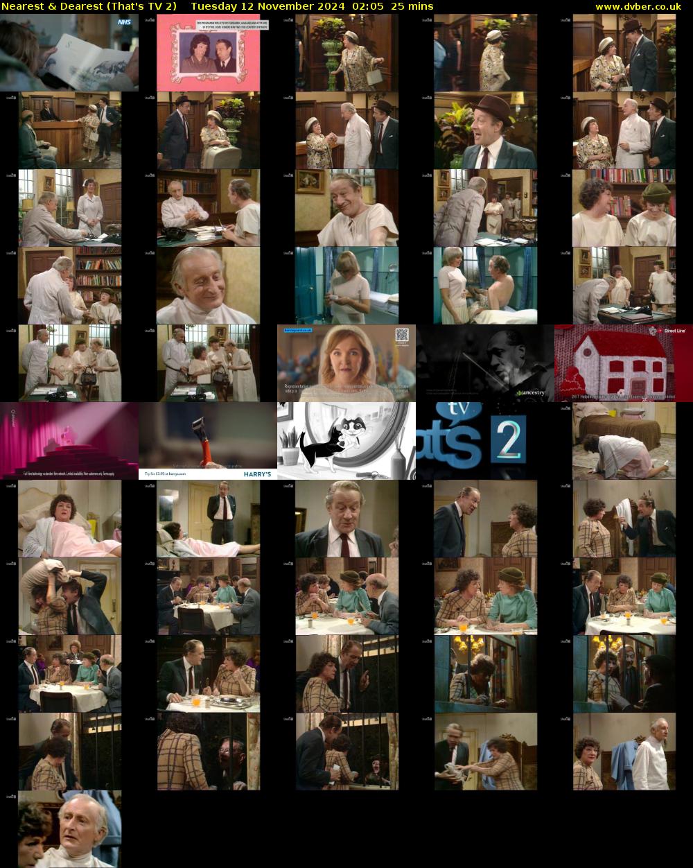 Nearest & Dearest (That's TV 2) Tuesday 12 November 2024 02:05 - 02:30