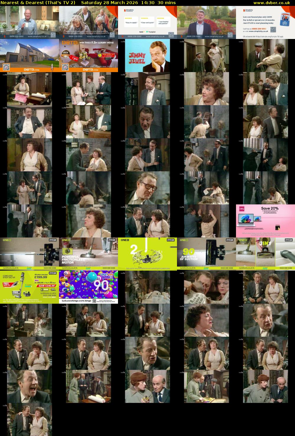 Nearest & Dearest (That's TV 2) Saturday 28 March 2026 14:30 - 15:00