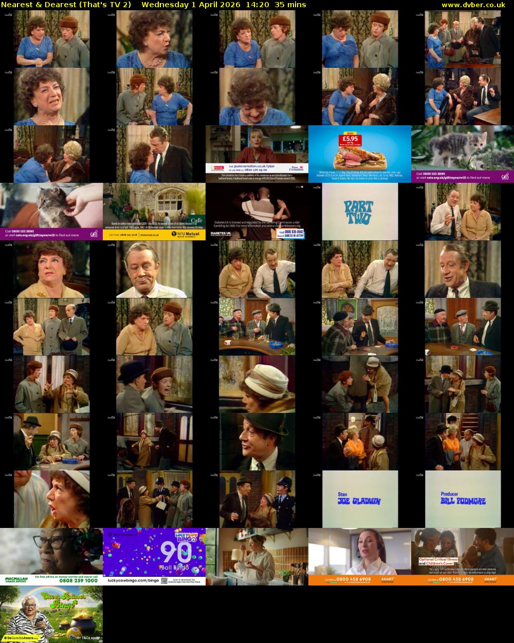 Nearest & Dearest (That's TV 2) Wednesday 1 April 2026 14:20 - 14:55