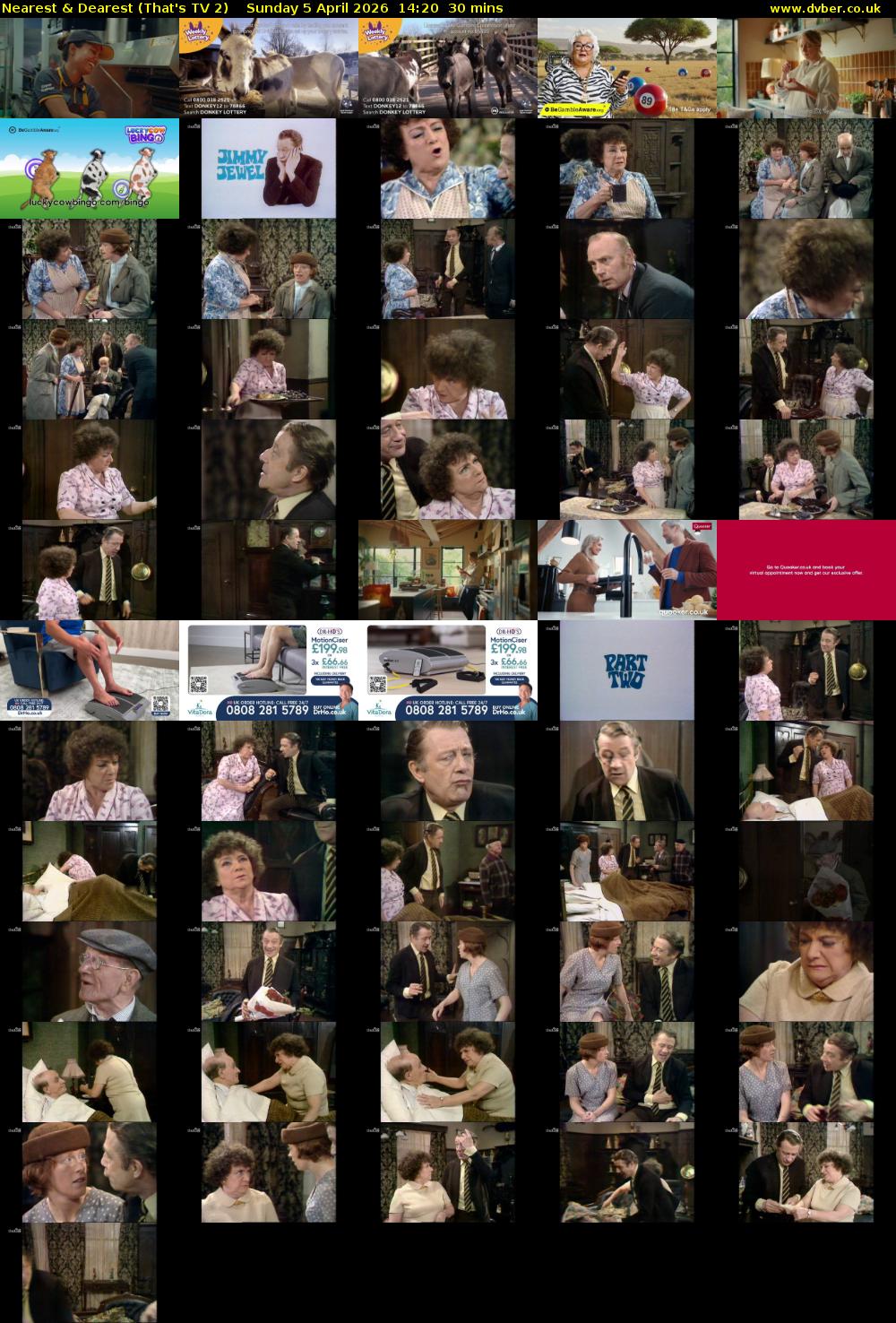 Nearest & Dearest (That's TV 2) Sunday 5 April 2026 14:20 - 14:50