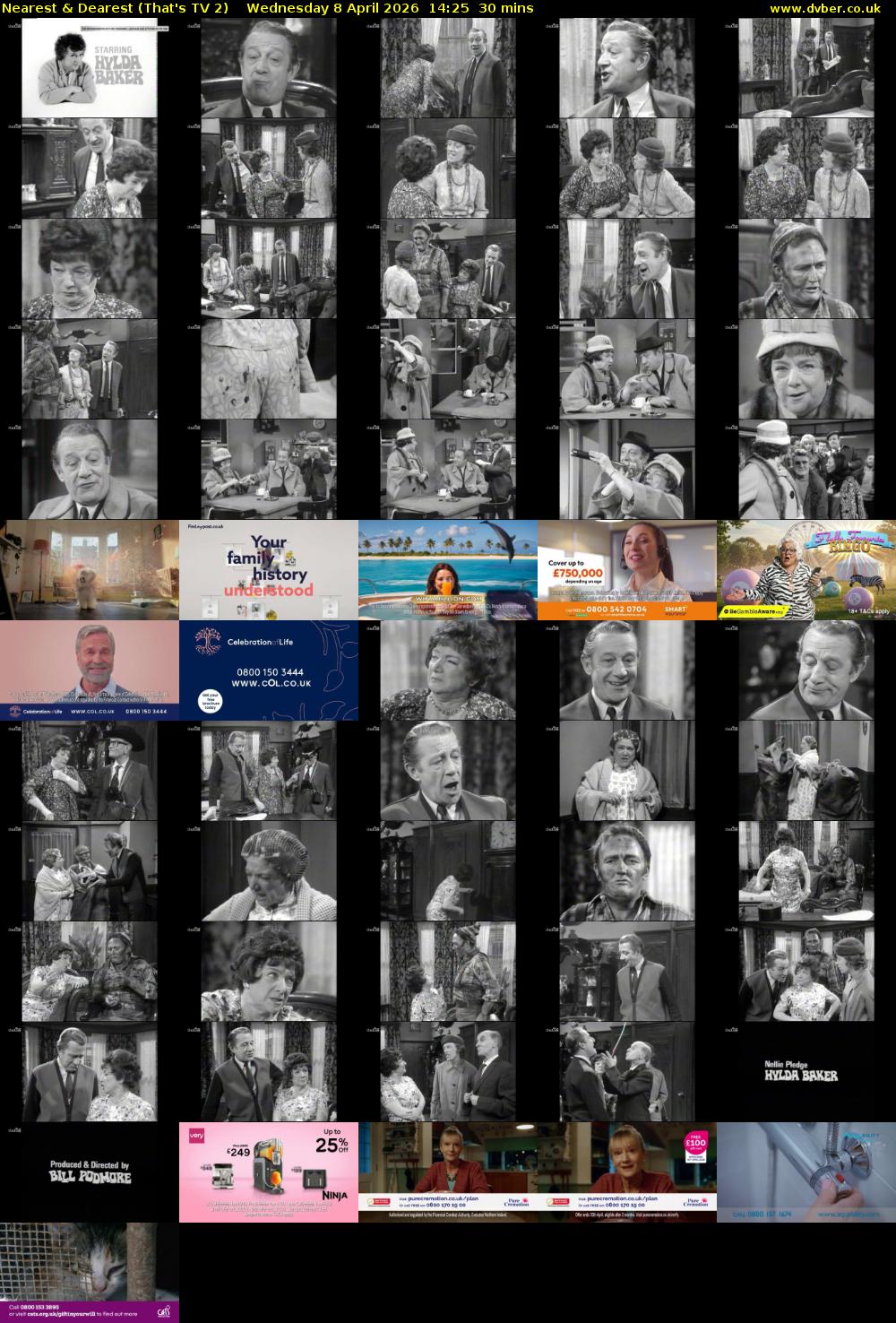 Nearest & Dearest (That's TV 2) Wednesday 8 April 2026 14:25 - 14:55