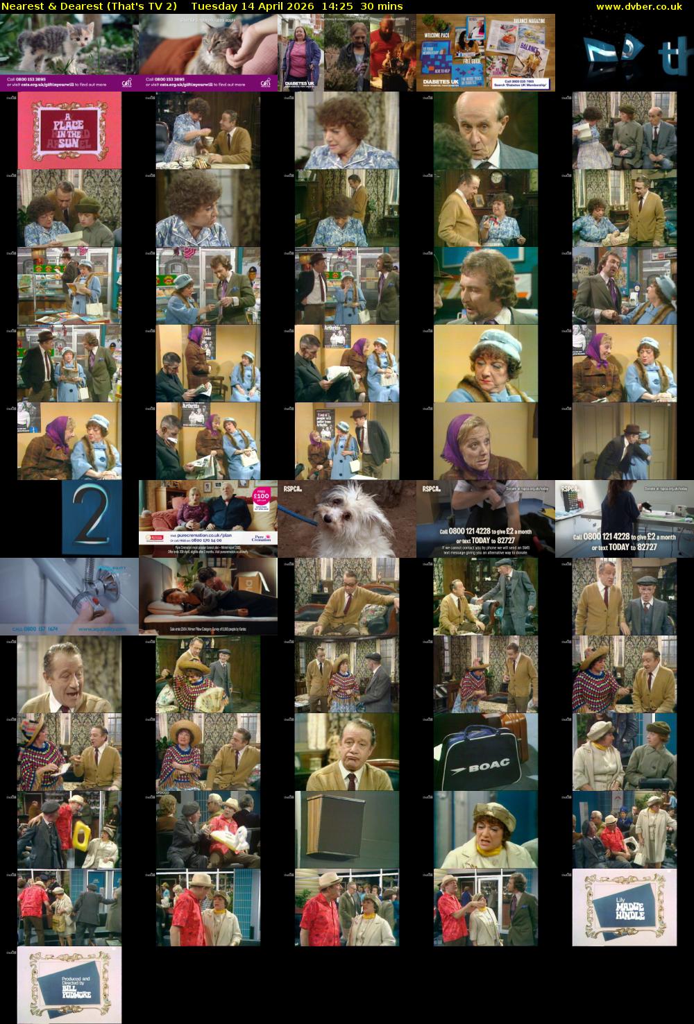 Nearest & Dearest (That's TV 2) Tuesday 14 April 2026 14:25 - 14:55