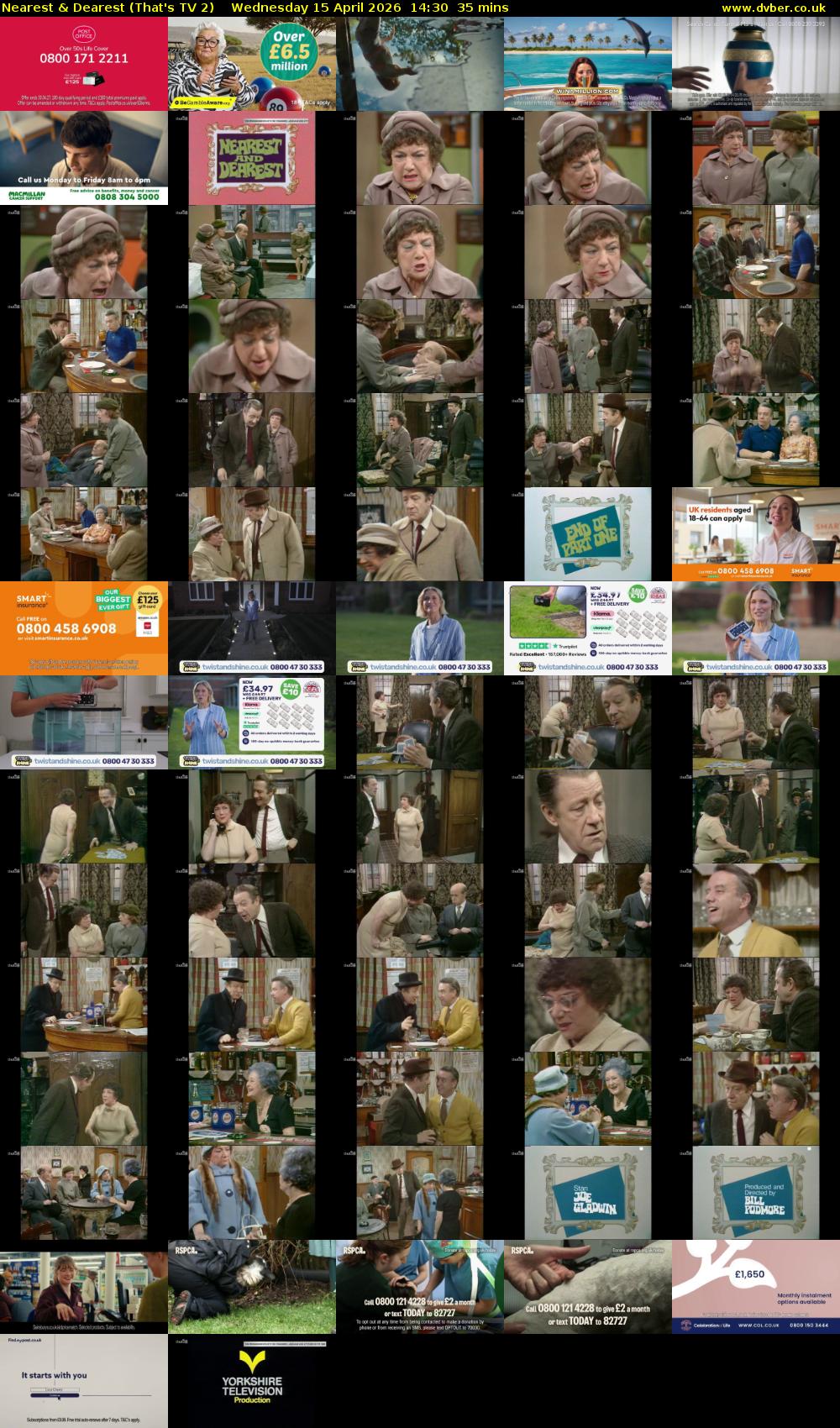 Nearest & Dearest (That's TV 2) Wednesday 15 April 2026 14:30 - 15:05