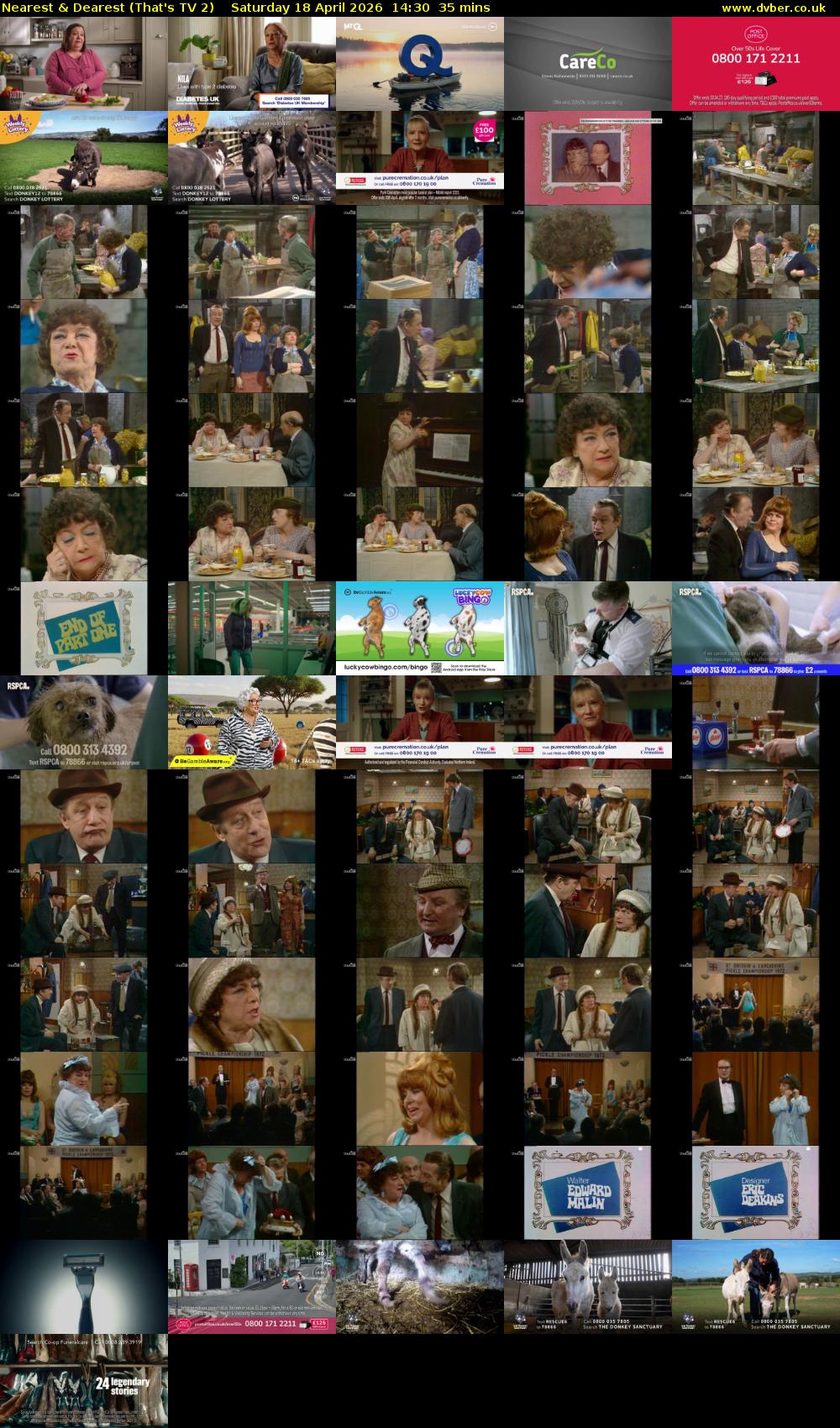 Nearest & Dearest (That's TV 2) Saturday 18 April 2026 14:30 - 15:05