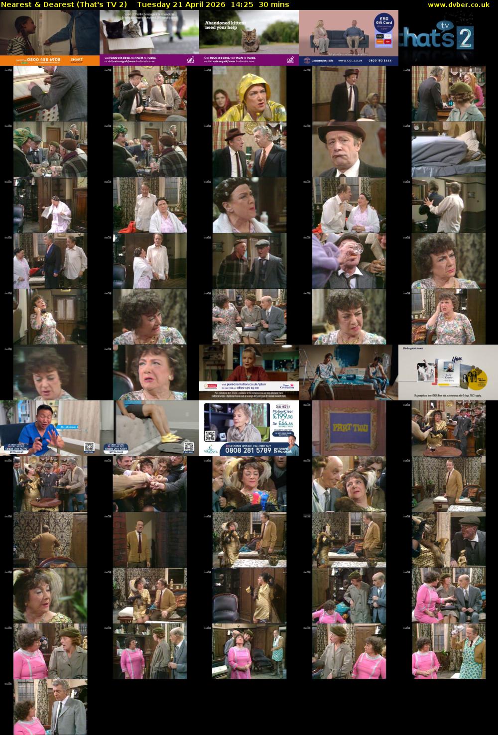 Nearest & Dearest (That's TV 2) Tuesday 21 April 2026 14:25 - 14:55