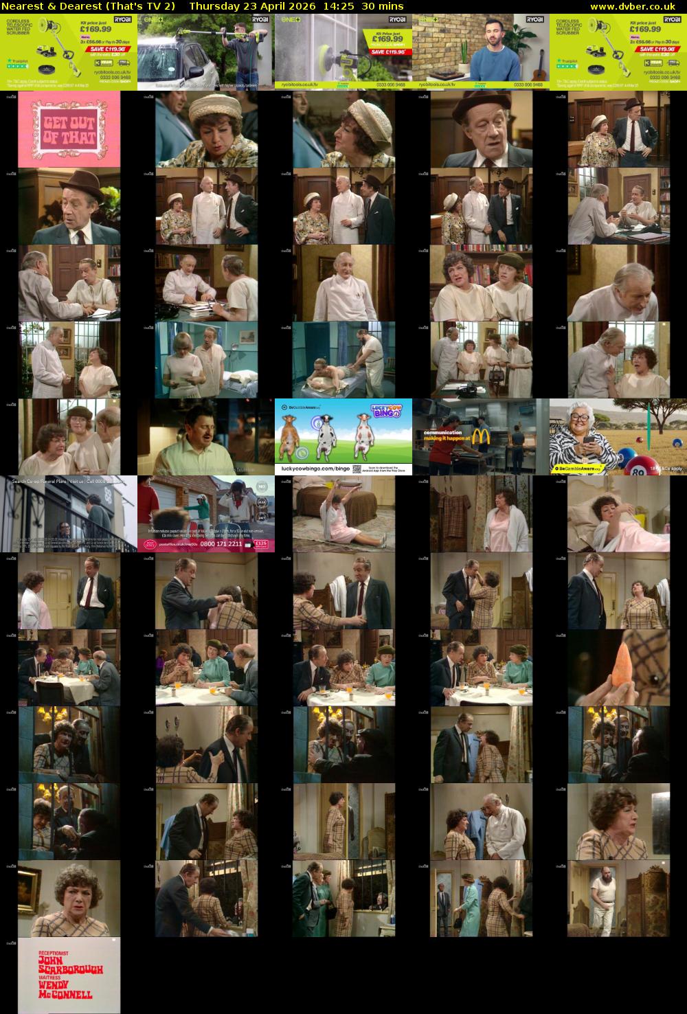 Nearest & Dearest (That's TV 2) Thursday 23 April 2026 14:25 - 14:55