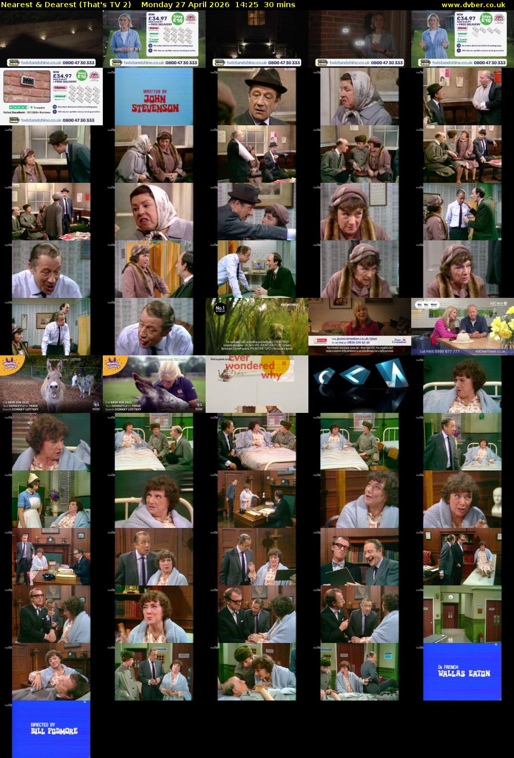 Nearest & Dearest (That's TV 2) Monday 27 April 2026 14:25 - 14:55
