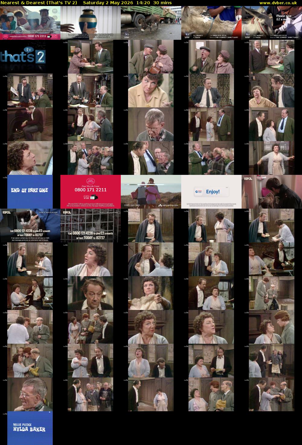 Nearest & Dearest (That's TV 2) Saturday 2 May 2026 14:20 - 14:50