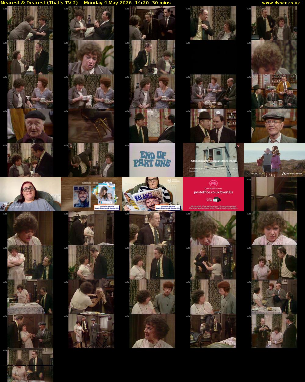 Nearest & Dearest (That's TV 2) Monday 4 May 2026 14:20 - 14:50
