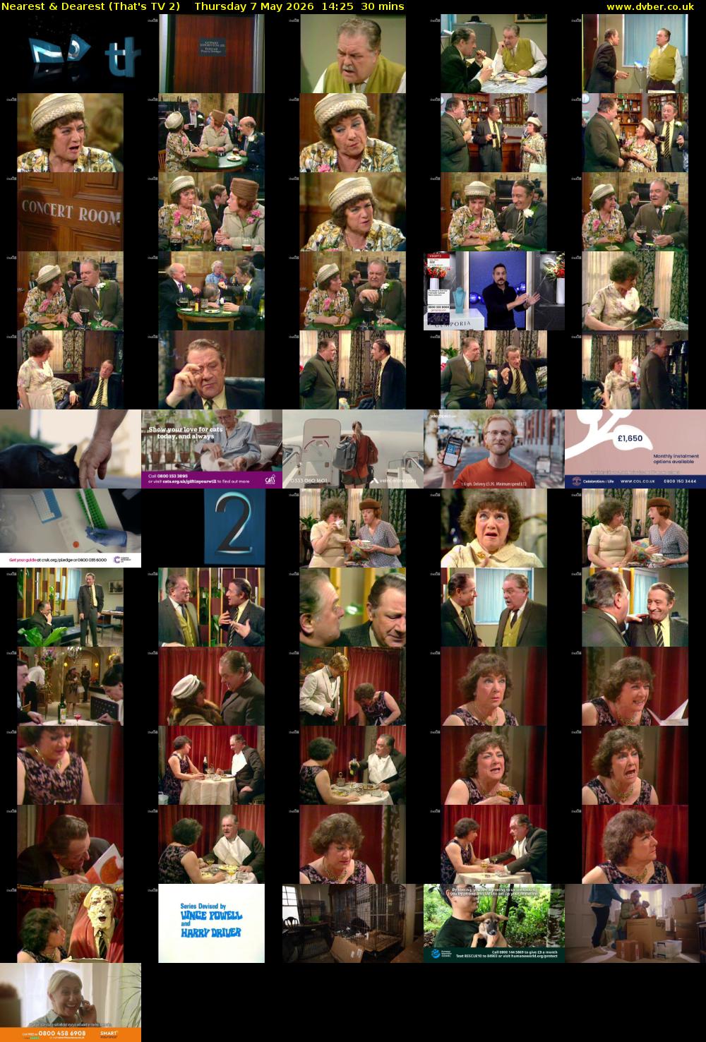 Nearest & Dearest (That's TV 2) Thursday 7 May 2026 14:25 - 14:55