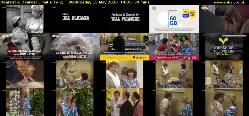 Nearest & Dearest (That's TV 2) Wednesday 13 May 2026 14:35 - 15:05
