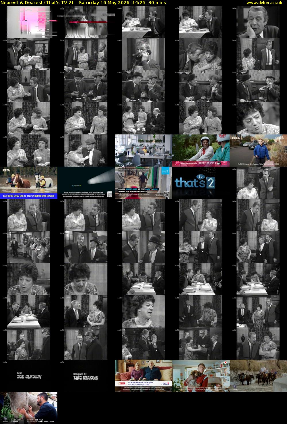 Nearest & Dearest (That's TV 2) Saturday 16 May 2026 14:25 - 14:55