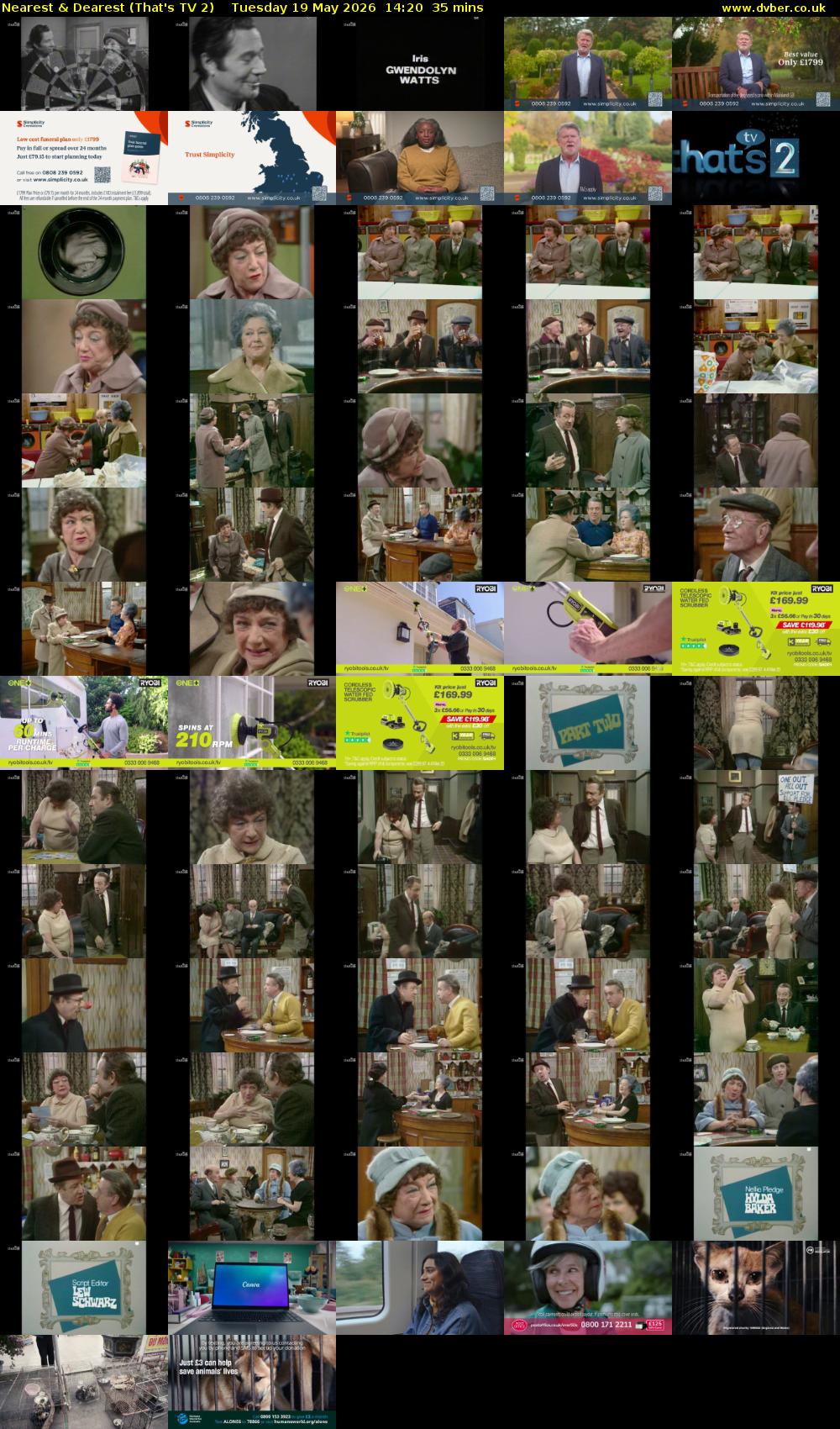 Nearest & Dearest (That's TV 2) Tuesday 19 May 2026 14:20 - 14:55