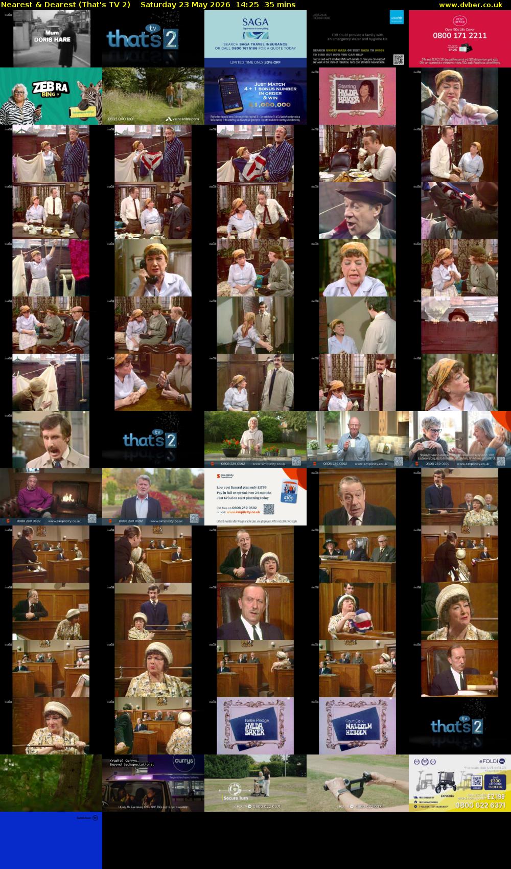 Nearest & Dearest (That's TV 2) Saturday 23 May 2026 14:25 - 15:00