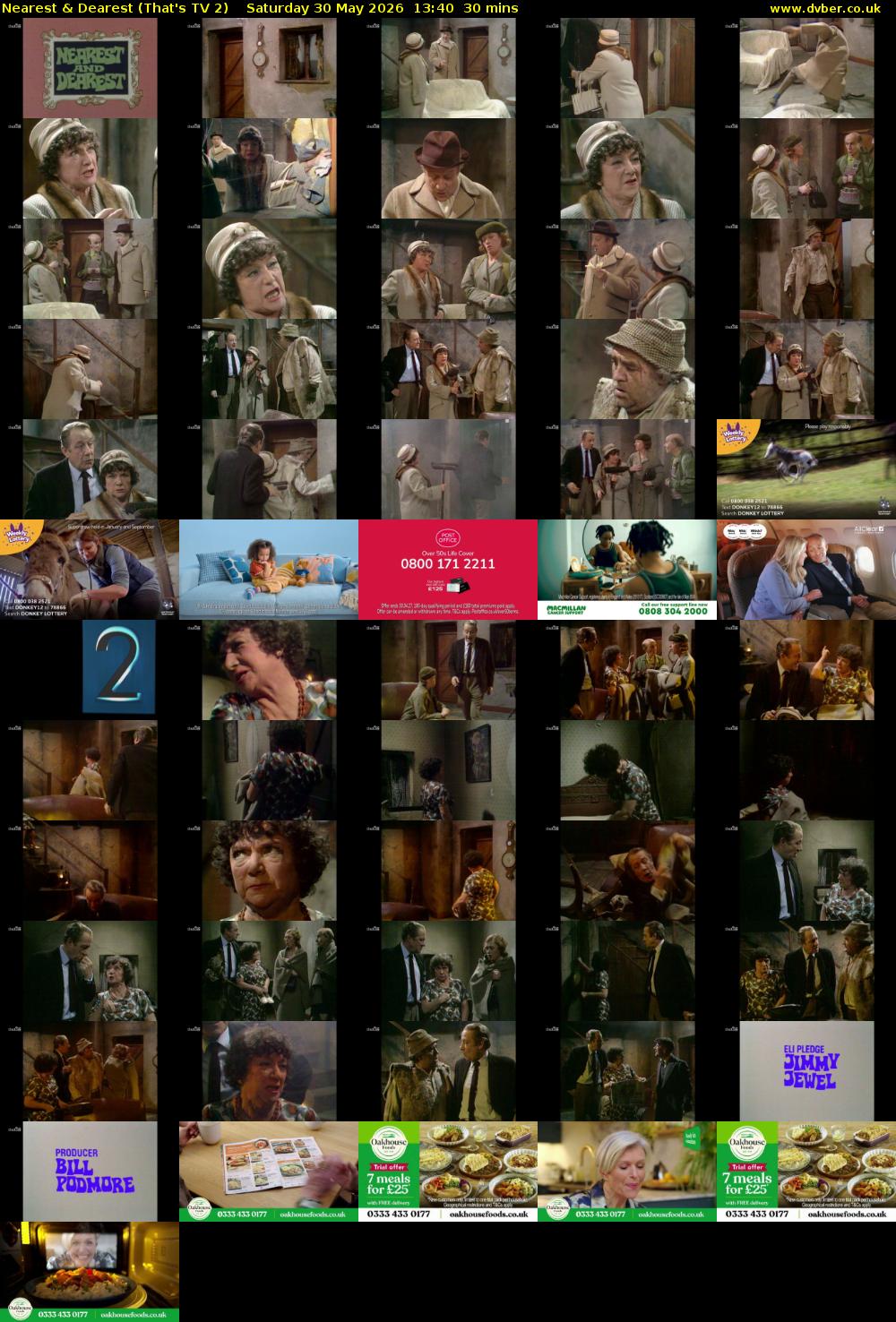 Nearest & Dearest (That's TV 2) Saturday 30 May 2026 13:40 - 14:10