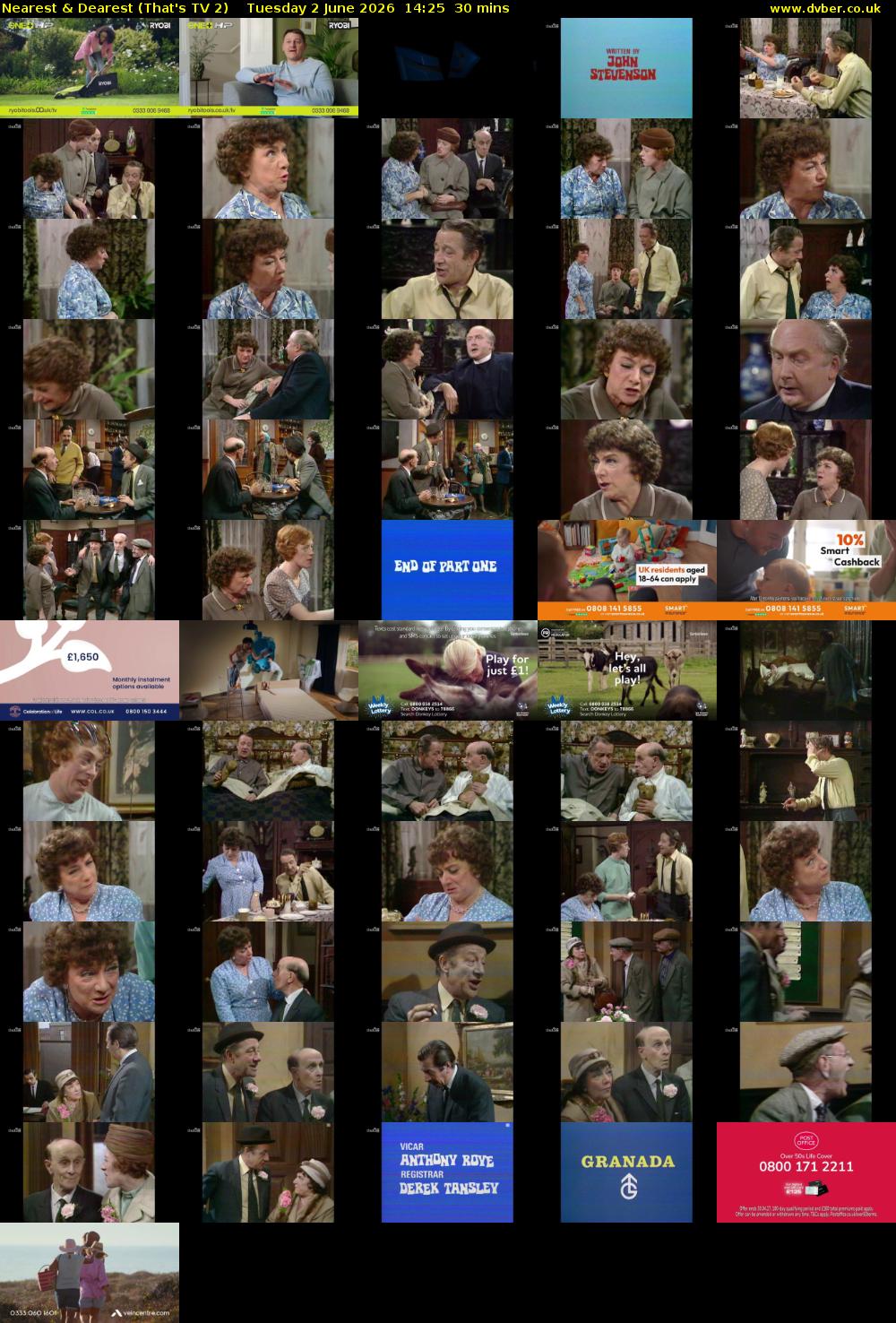 Nearest & Dearest (That's TV 2) Tuesday 2 June 2026 14:25 - 14:55