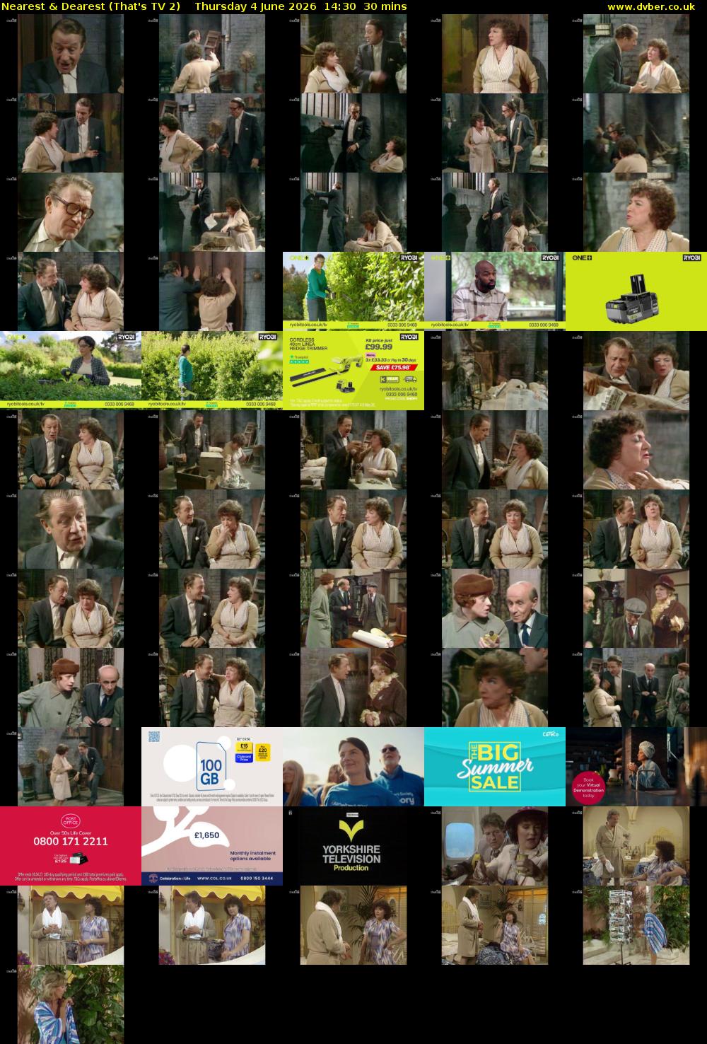 Nearest & Dearest (That's TV 2) Thursday 4 June 2026 14:30 - 15:00