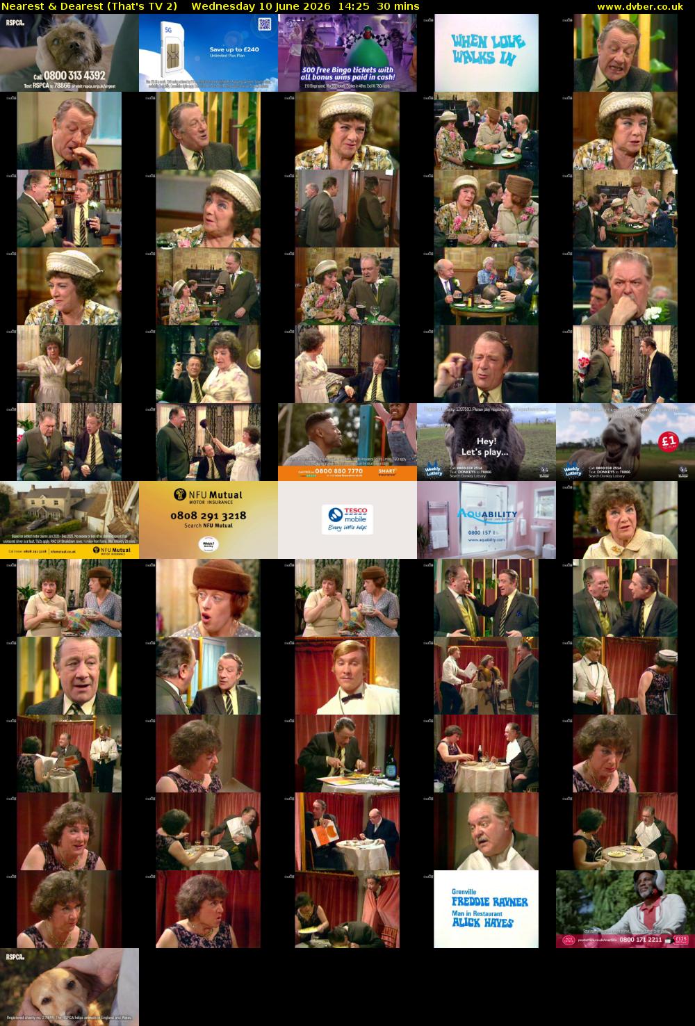 Nearest & Dearest (That's TV 2) Wednesday 10 June 2026 14:25 - 14:55