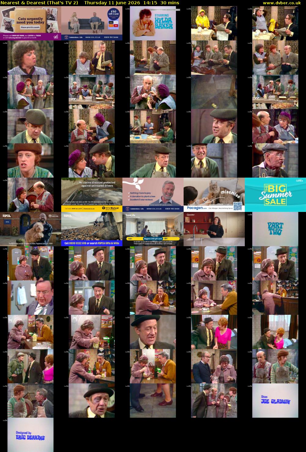 Nearest & Dearest (That's TV 2) Thursday 11 June 2026 14:15 - 14:45