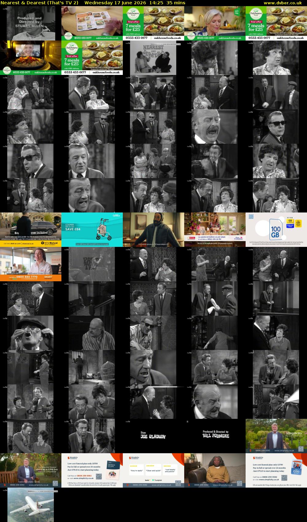 Nearest & Dearest (That's TV 2) Wednesday 17 June 2026 14:25 - 15:00