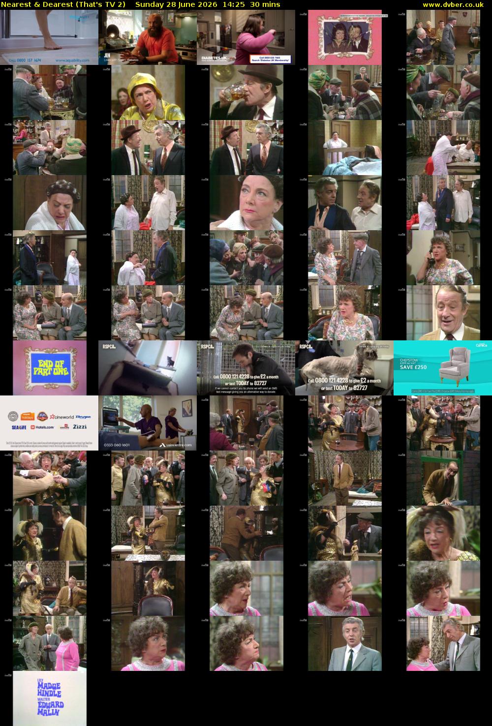 Nearest & Dearest (That's TV 2) Sunday 28 June 2026 14:25 - 14:55