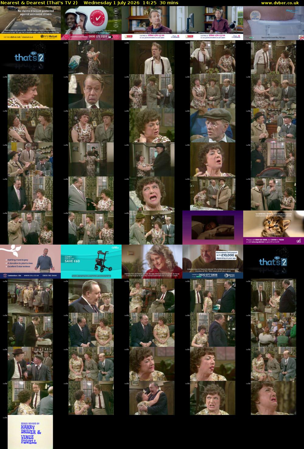 Nearest & Dearest (That's TV 2) Wednesday 1 July 2026 14:25 - 14:55