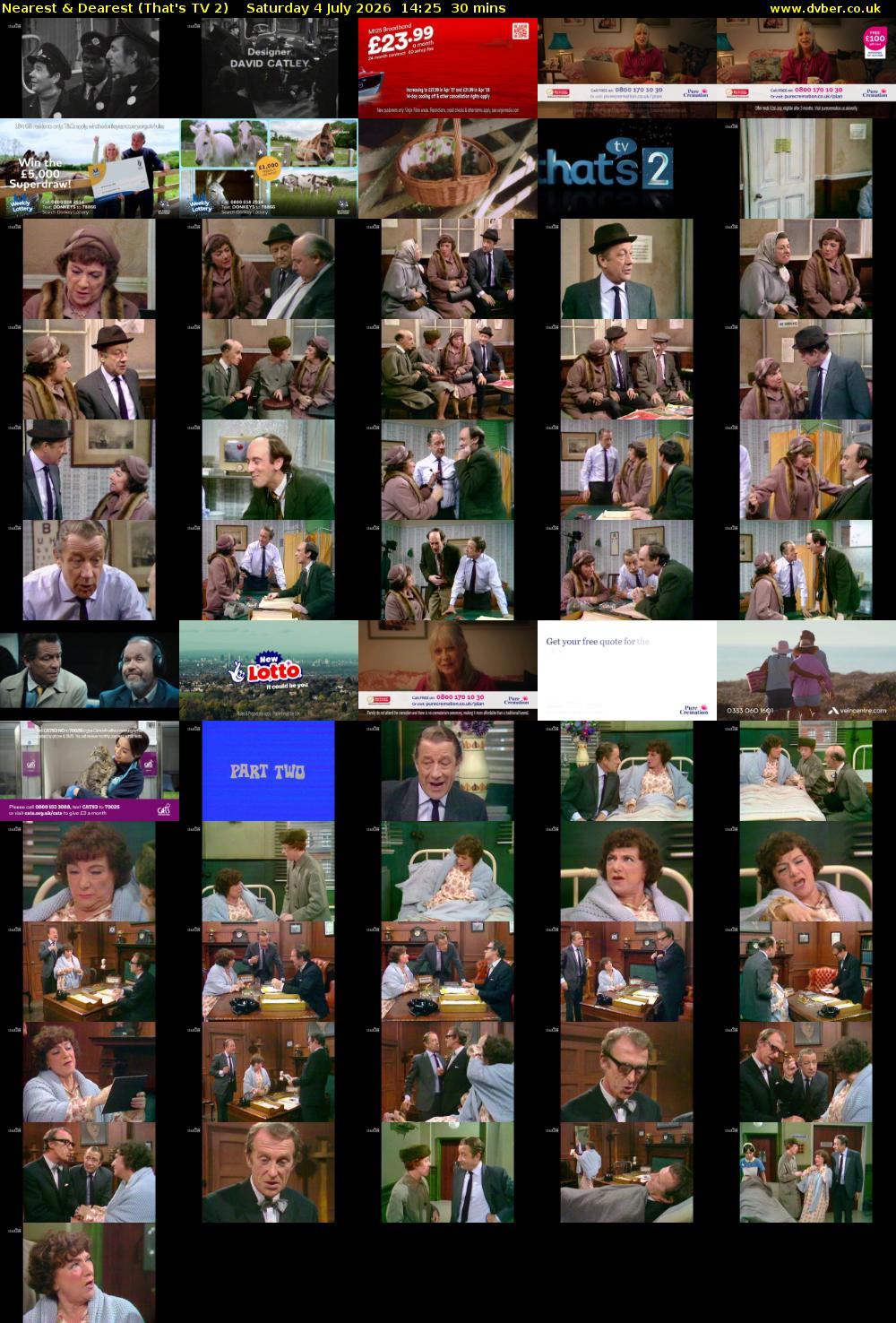 Nearest & Dearest (That's TV 2) Saturday 4 July 2026 14:25 - 14:55