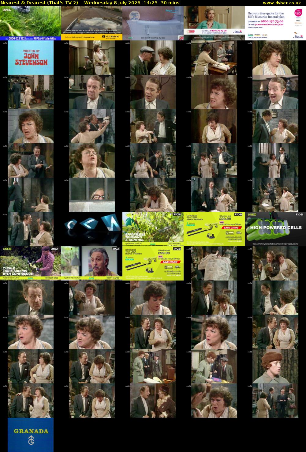 Nearest & Dearest (That's TV 2) Wednesday 8 July 2026 14:25 - 14:55