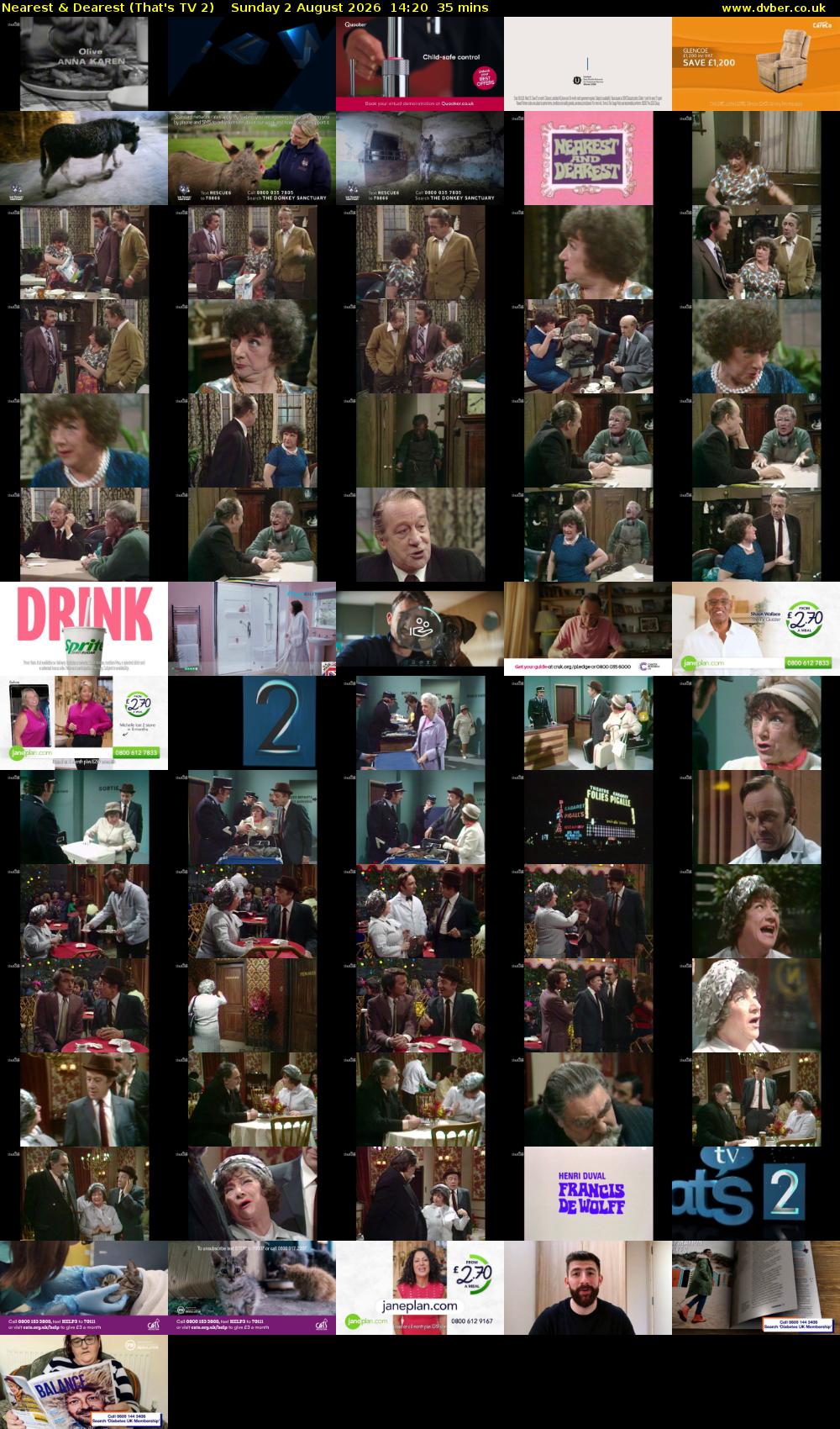 Nearest & Dearest (That's TV 2) Sunday 2 August 2026 14:20 - 14:55