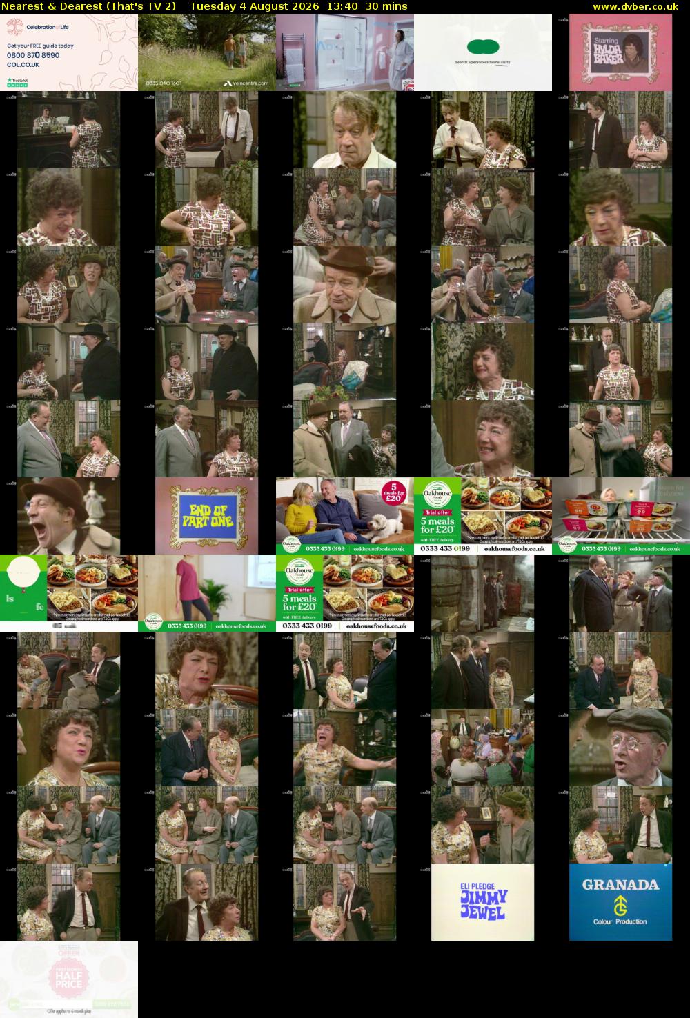 Nearest & Dearest (That's TV 2) Tuesday 4 August 2026 13:40 - 14:10