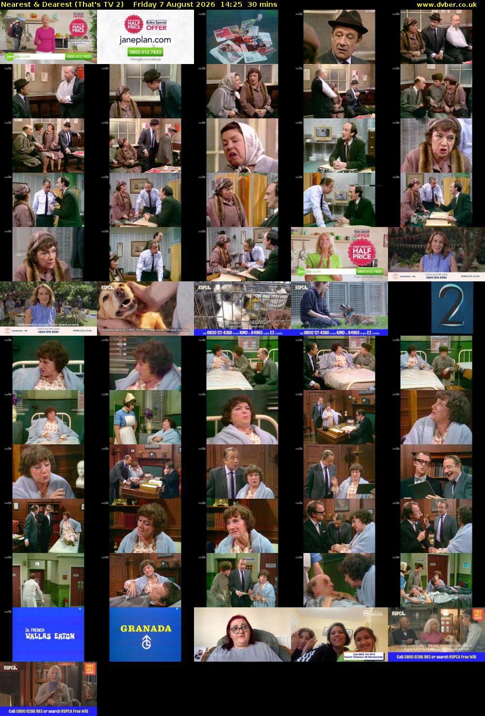 Nearest & Dearest (That's TV 2) Friday 7 August 2026 14:25 - 14:55